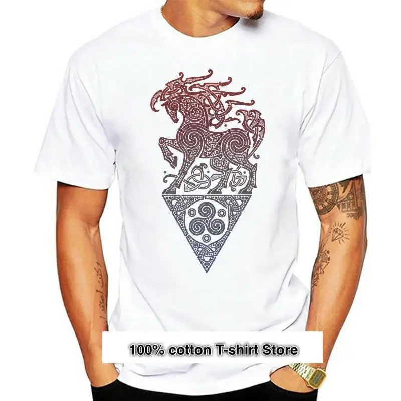 Sleipnir-Camiseta de vikingos Valhalla Odin para hombre, camisa de cuello redondo, 100% algodón, blanco, manga corta, 4XL
Sleipnir-Camiseta de vikingos Valhalla Odin para hombre, camisa de cuello redondo, 100% algodón, blanco, manga corta, 4XL