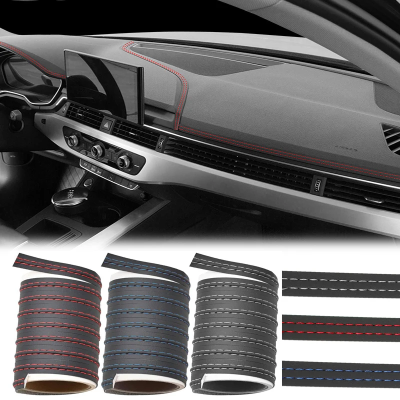 Car Interior Moulding Trim Self-adhesive Dashboard PU Leather Decorative Line DIY Braid Gap Strip Car Interior Decor Accessories
Car Interior Moulding Trim Self-adhesive Dashboard PU Leather Decorative Line DIY Braid Gap Strip Car Interior Decor Accessories