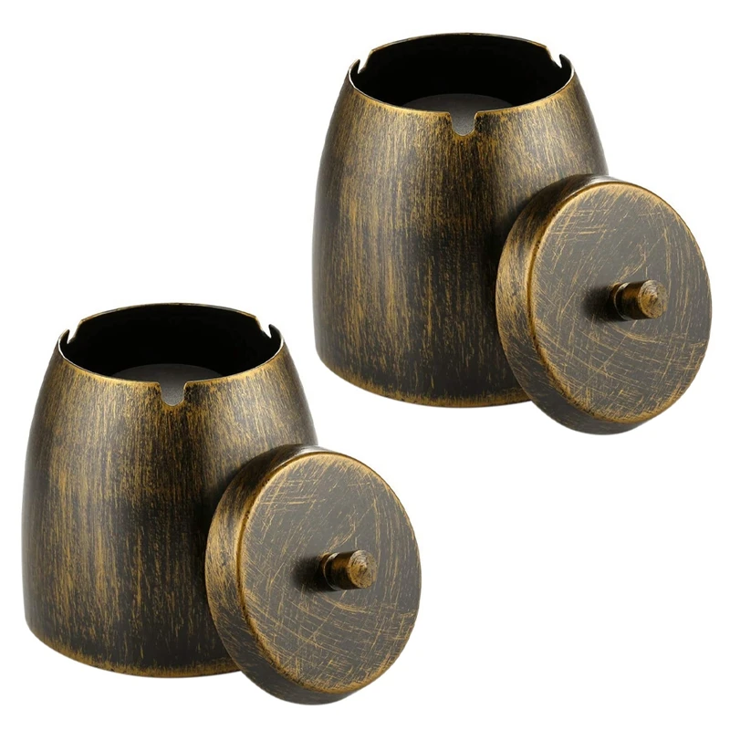 2X Wind Ashtray With Stainless Steel, Ashtray Wind And Rainproof, With Non-Slip Base, Table Ashtray
2X Wind Ashtray With Stainless Steel, Ashtray Wind And Rainproof, With Non-Slip Base, Table Ashtray