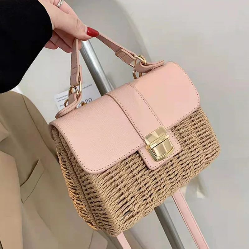 Luxury Designer Wicker Woven Rattan Bag Women Handbags Bohemian Straw Beach Bags for Women Shoulder Crossbody Bag Female Tote
Luxury Designer Wicker Woven Rattan Bag Women Handbags Bohemian Straw Beach Bags for Women Shoulder Crossbody Bag Female Tote