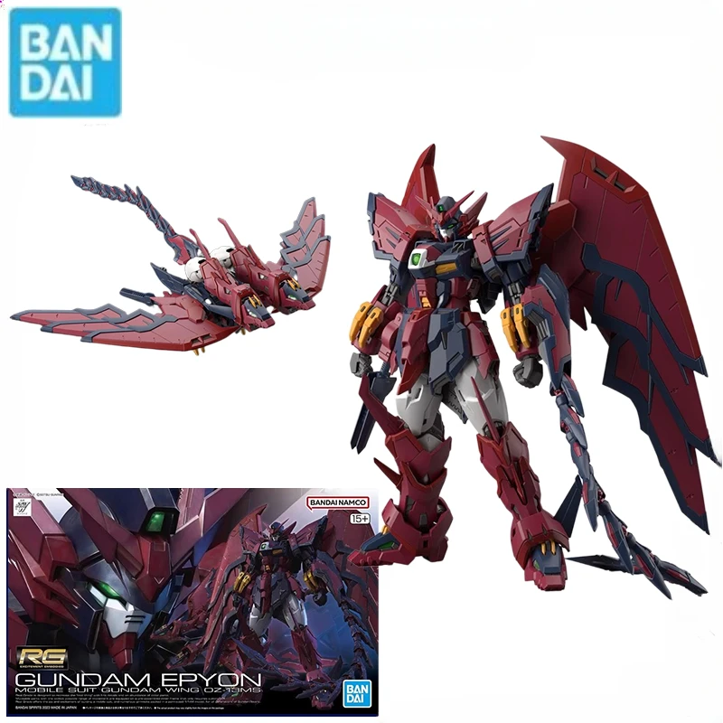 Bandai оригинальный GUNDAM RG 1/144 EPYON МОБИЛЬНЫЙ КОСТЮМ WING OZ-13MS аниме фигурка модель