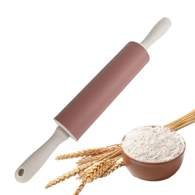 

Роликовая шпилька для теста для выпечки макаронных изделий, антипригарная силиконовая скалка для выпечки посуды для хлеба, конфет, кухонные приспособления