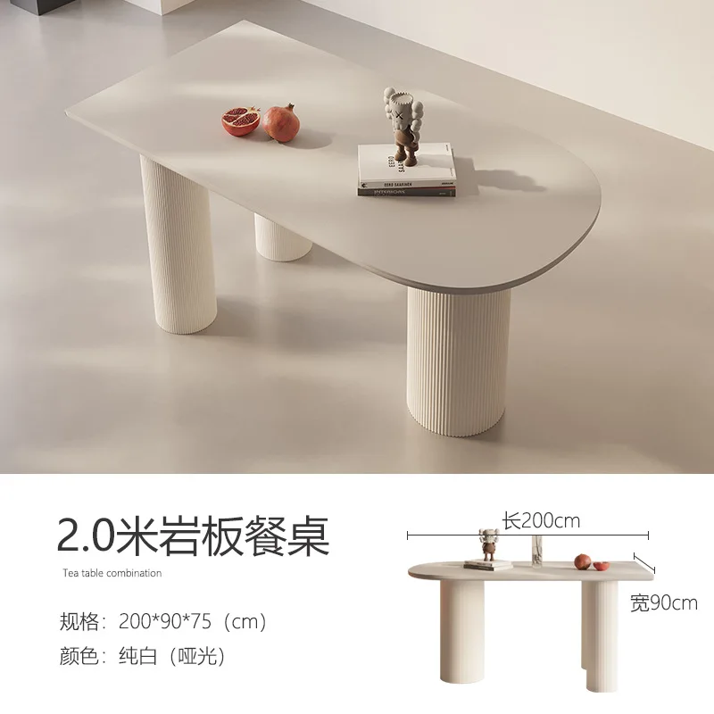 Special-shaped Slate Dining Table And Chair Combination, Modern Simple Household Small House, Light Luxury Cream Wind Island Din
Special-shaped Slate Dining Table And Chair Combination, Modern Simple Household Small House, Light Luxury Cream Wind Island Din