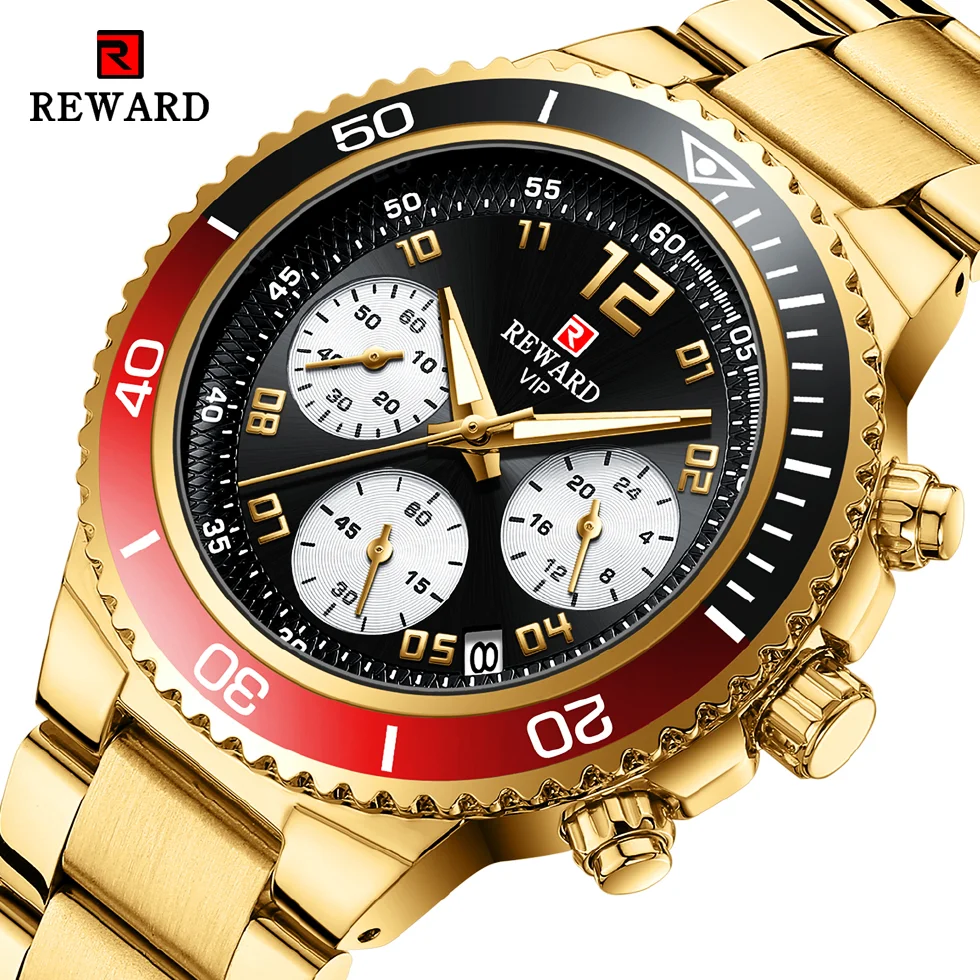 REWARD New Mens Watches Golden Full Steel Wrist Watch Top Brand Luxury Waterproof Luminous Quartz Watch Men Relogio Masculino
REWARD New Mens Watches Golden Full Steel Wrist Watch Top Brand Luxury Waterproof Luminous Quartz Watch Men Relogio Masculino