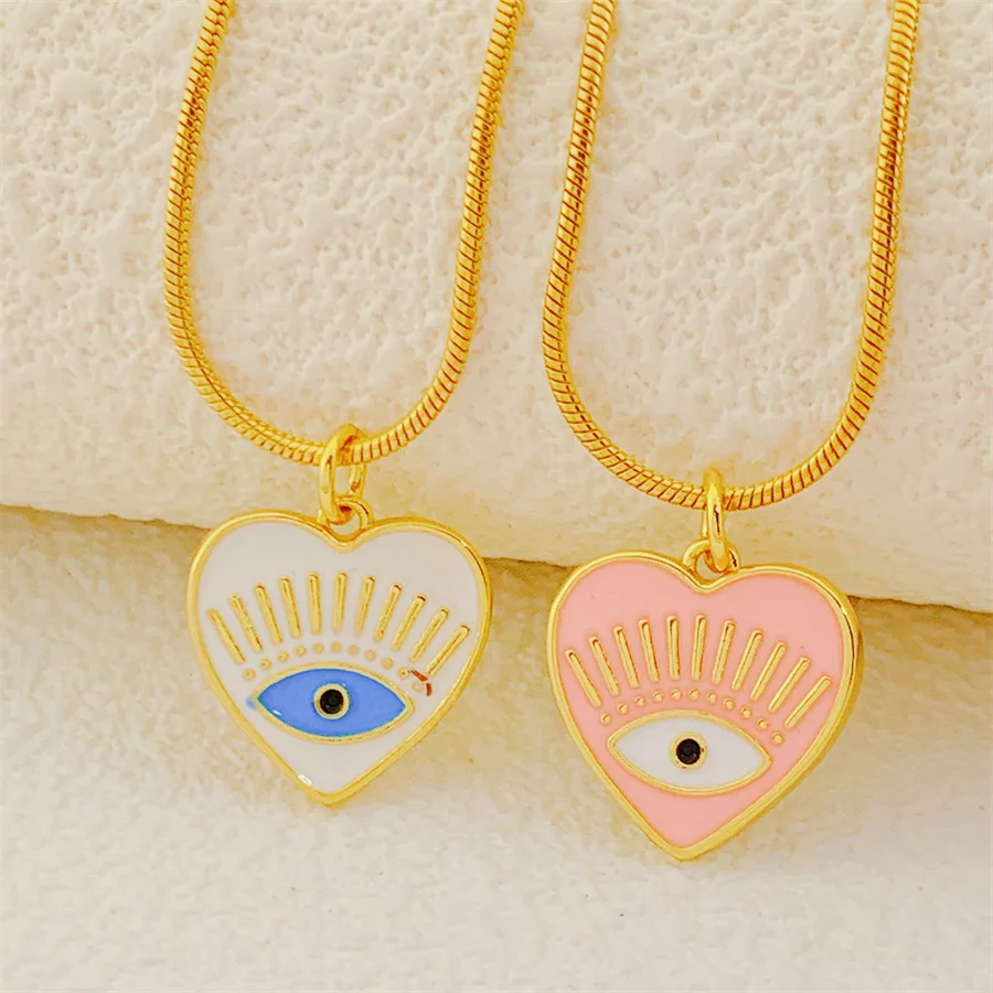New Lucky Turkish Evil Eye Pendant Charm Heart Women Necklace Chain Jewelry Party Collares Choker Wedding Christmas Gift
New Lucky Turkish Evil Eye Pendant Charm Heart Women Necklace Chain Jewelry Party Collares Choker Wedding Christmas Gift