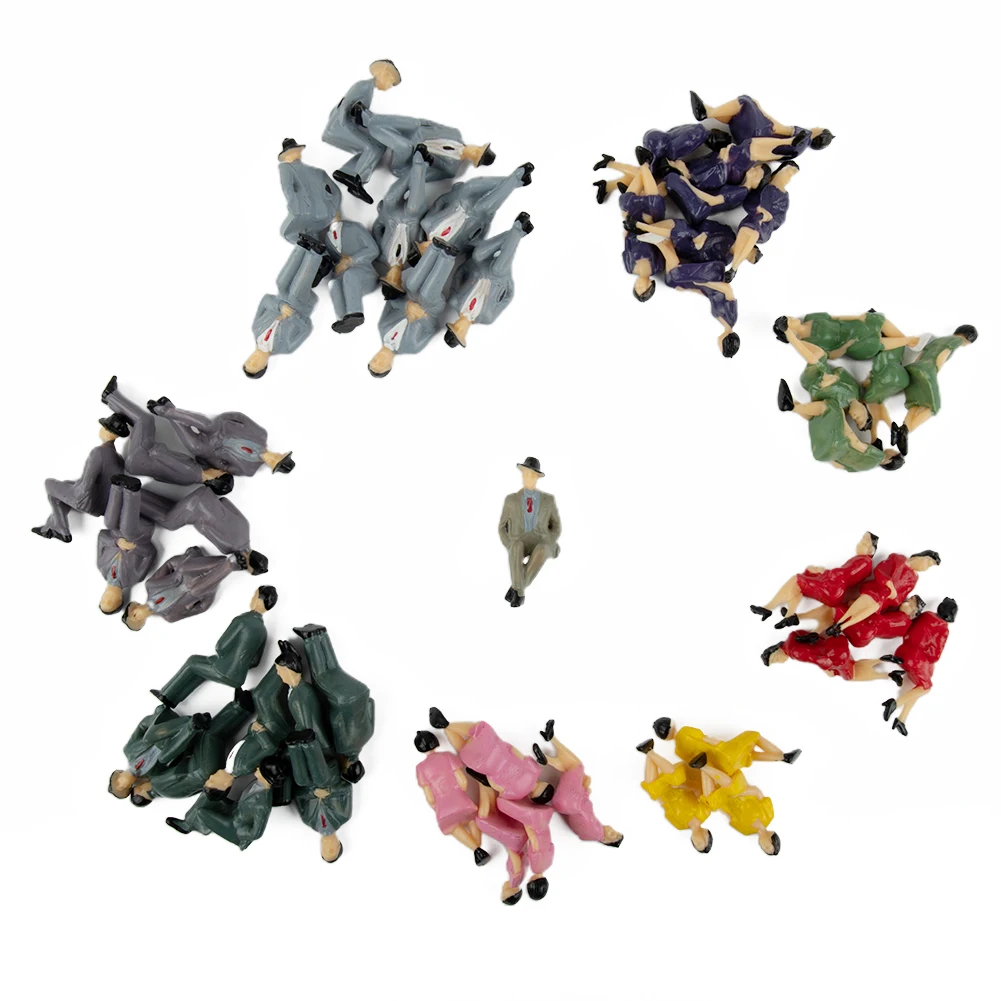 50Pcs Sitting Plastic Figures 1:32 Miniture People Human Painted Mixed Different Poses Model Train Layout Sand Table Decor
50Pcs Sitting Plastic Figures 1:32 Miniture People Human Painted Mixed Different Poses Model Train Layout Sand Table Decor