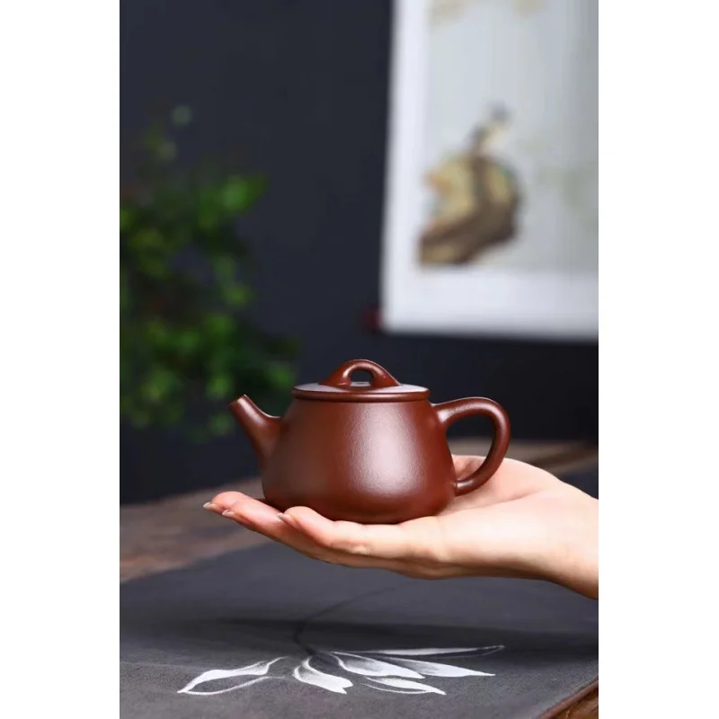 Yuhu Yixing Talk about Youqing Zisha чайный горшок ручной работы чайный набор НЕОБРАБОТАННАЯ руда старая фиолетовая глина 180 мл высокий каменный ковш