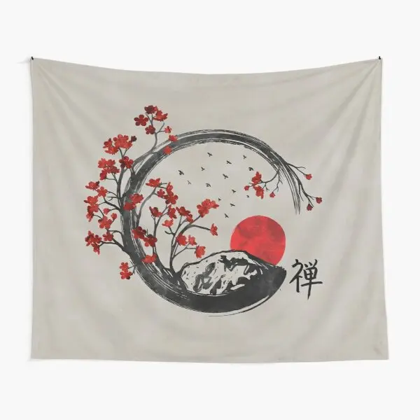 Zen Enso Circle And Sakura Branches Tapestry Printed Bedroom Blanket Travel Towel Living Art Home Mat Wall Room Colored
Zen Enso Circle And Sakura Branches Tapestry Printed Bedroom Blanket Travel Towel Living Art Home Mat Wall Room Colored