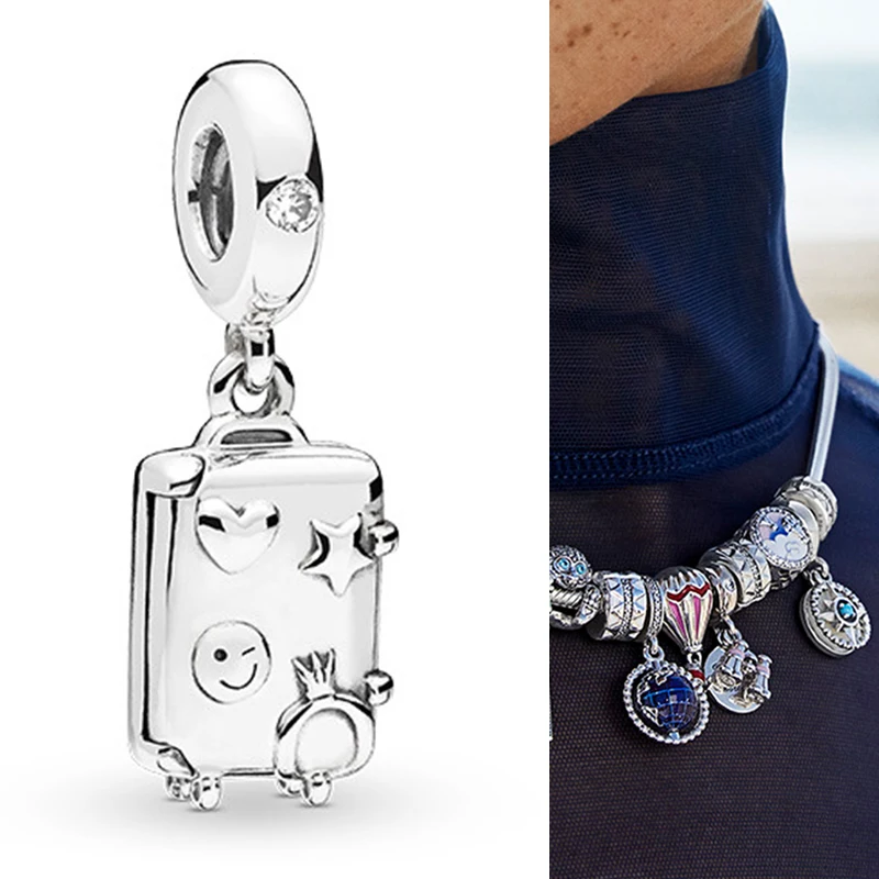 925 Sterling Silver Charm Fashion Luggage Pendant Fit Pandora Women Bracelet & Necklace Diy Jewelry
925 Sterling Silver Charm Fashion Luggage Pendant Fit Pandora Women Bracelet & Necklace Diy Jewelry