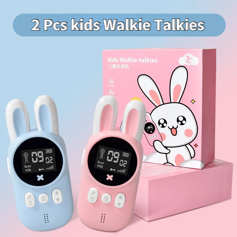 2PCS Children's Walkie Talkie Kids Mini Toys Handheld Transceiver 3KM Range UHF Radio Lanyard Interphone Baby Gift
2PCS Children's Walkie Talkie Kids Mini Toys Handheld Transceiver 3KM Range UHF Radio Lanyard Interphone Baby Gift