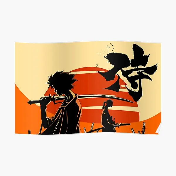 

Постер самурая закат художественная комната настенная роспись забавное украшение винтажная живопись Современная Настенная домашняя Печать Картина Декор без рамки