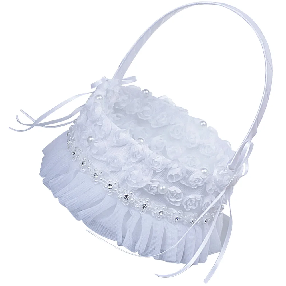 Basket Flower Wedding Girl Baskets Decoration Satin Gift Children Welcome Stuffers Rhinestone Arrangement Pearl Cute Carry
Basket Flower Wedding Girl Baskets Decoration Satin Gift Children Welcome Stuffers Rhinestone Arrangement Pearl Cute Carry