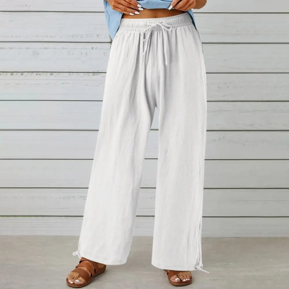 High Waist Women Pants Elastic Waistband Drawstring Pockets Full Length Loose Straight Wide Leg Pants
High Waist Women Pants Elastic Waistband Drawstring Pockets Full Length Loose Straight Wide Leg Pants