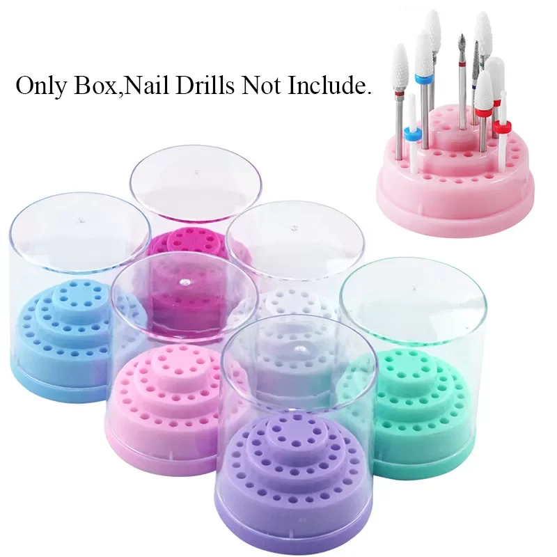 Holes Nail Drill Bit Holder Storage Case Stand Display Milling Cutter Box Manicure Empty Display Holder Acrylic Container
Holes Nail Drill Bit Holder Storage Case Stand Display Milling Cutter Box Manicure Empty Display Holder Acrylic Container