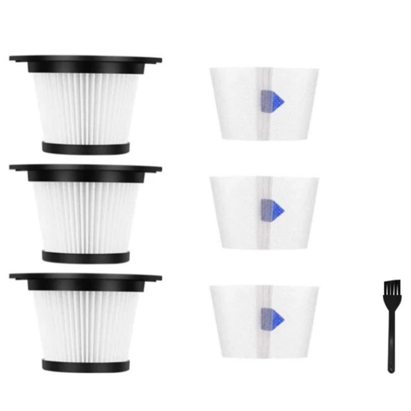 Сменный HEPA-фильтр, совместимый с беспроводным пылесосом MOOSOO K17 (3 HEPA-фильтра и 3 фильтра) 
Сменный HEPA-фильтр, совместимый с беспроводным пылесосом MOOSOO K17 (3 HEPA-фильтра и 3 фильтра)