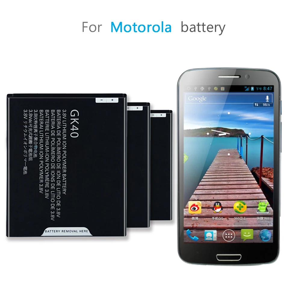 

GK40 2800mah Battery G4Play For Motorola Moto G4 Play E4 XT1766 XT1607 XT1609 XT1600 MOT1609BAT SNN5976A GK 40 Mobile Phone