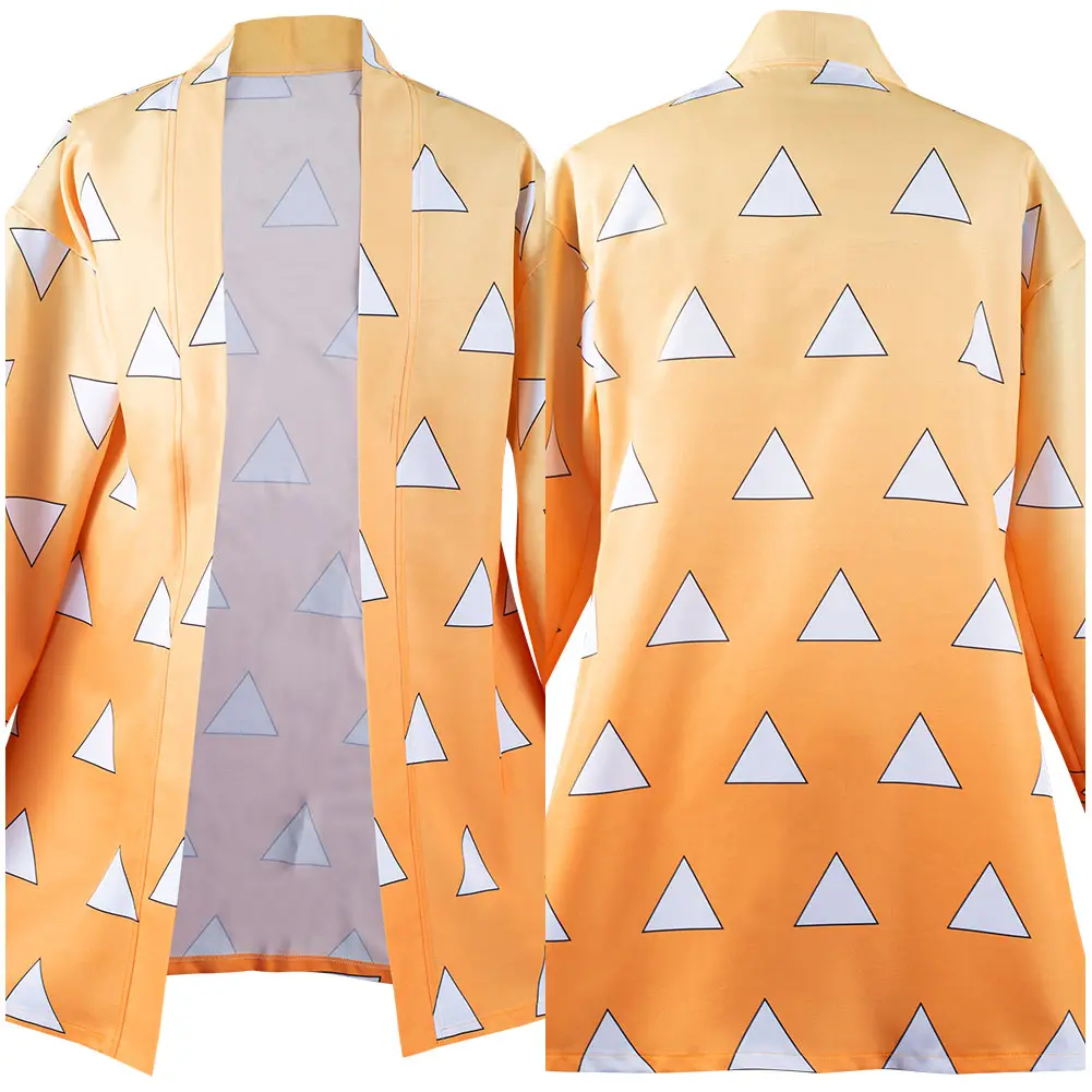 Anime Demon Slayer Agatsuma Zenitsu Cosplay Costumes Kimono Coat Earrings Belt Halloween Carnival Party Male Role Disguise Suit
Anime Demon Slayer Agatsuma Zenitsu Cosplay Costumes Kimono Coat Earrings Belt Halloween Carnival Party Male Role Disguise Suit