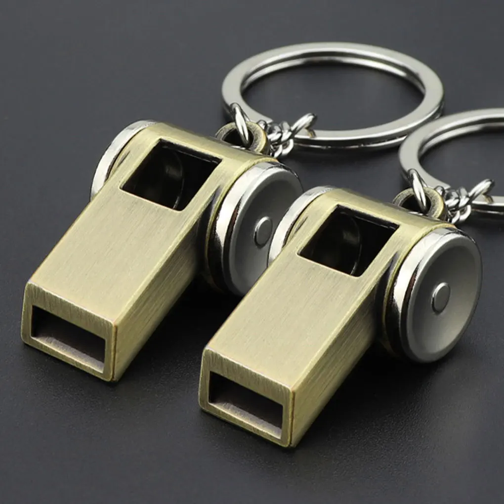 

Sturdy Key Whistle With Metal Construction - Easy To Carry And Durable Convenient Survival Whistle Metal Whistle As shown 1