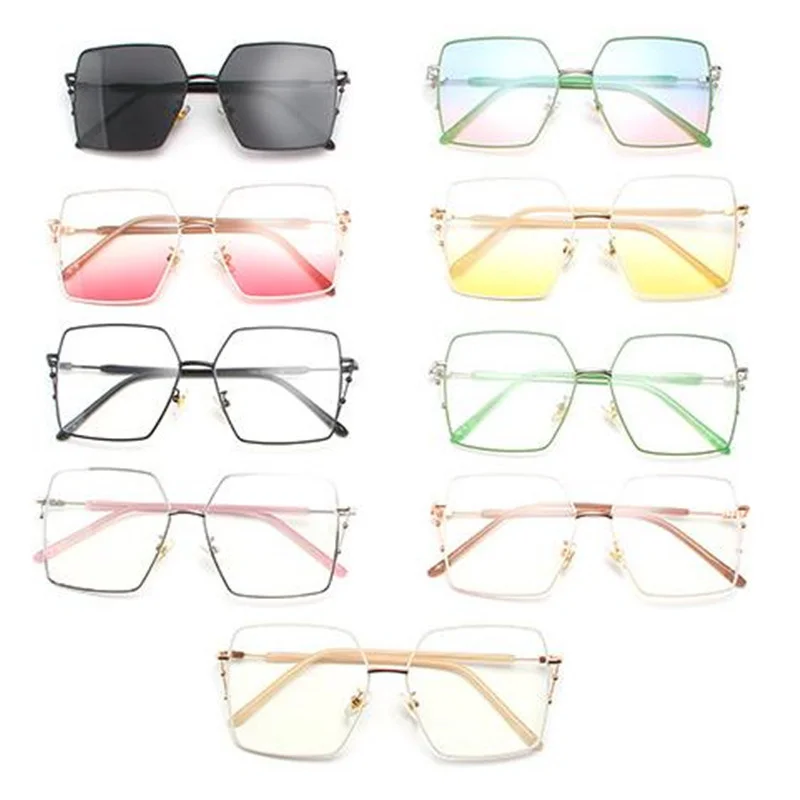 NEW Sunglasses Gradient Lens Sun Glasses Women Goggles Anti-Blue Light Spectacles Square Eyeglasses Oversize Frame Ornamental
NEW Sunglasses Gradient Lens Sun Glasses Women Goggles Anti-Blue Light Spectacles Square Eyeglasses Oversize Frame Ornamental