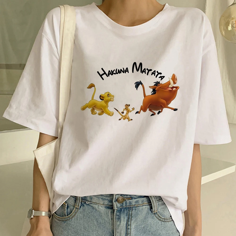 HAKUNA MATATA Women T Shirt The Lion King Summer Fashion Casual Short Sleeve Aesthetic Female T-shirt Korean Tumblr Tshirt
HAKUNA MATATA Women T Shirt The Lion King Summer Fashion Casual Short Sleeve Aesthetic Female T-shirt Korean Tumblr Tshirt