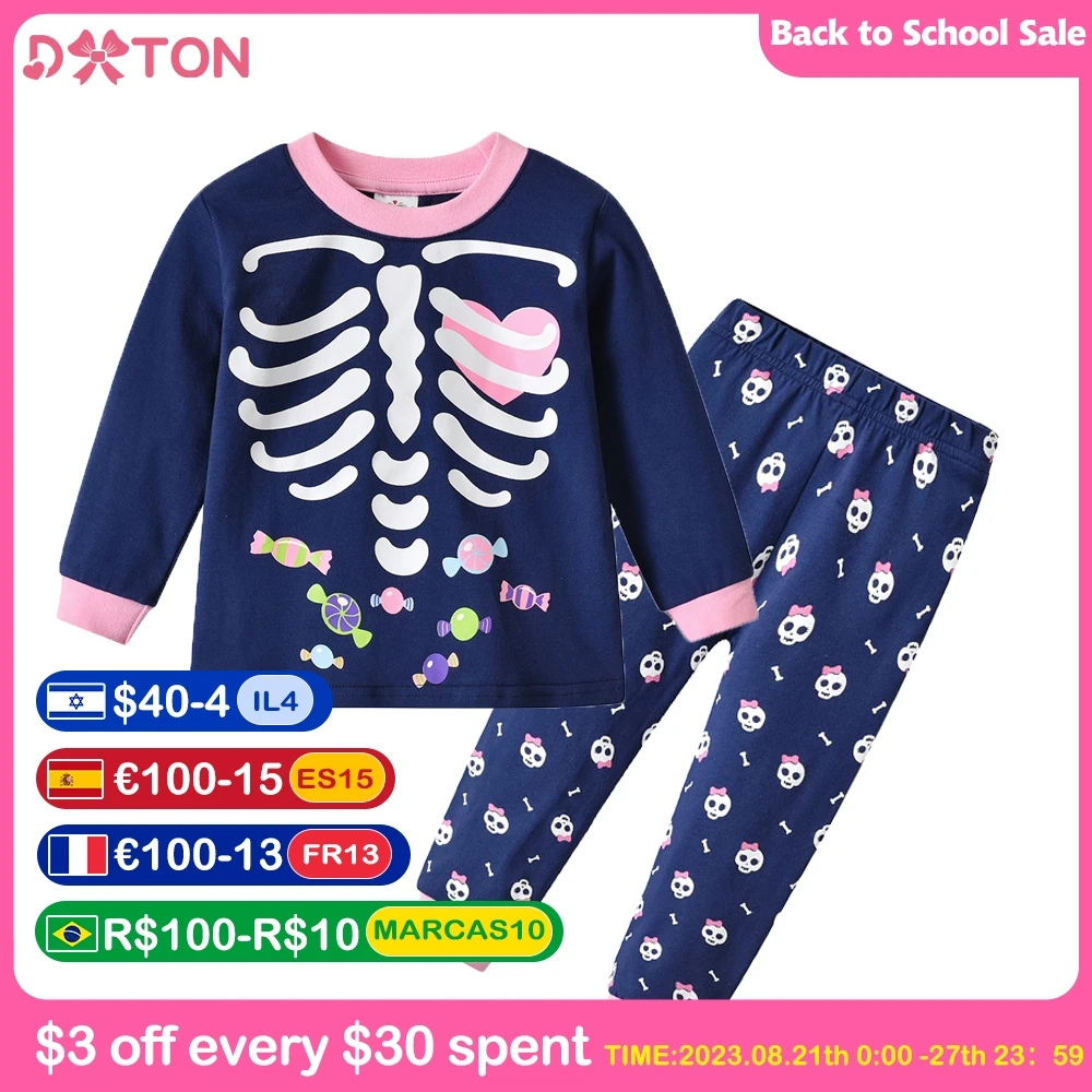 DXTON Girls Cotton Pajamas Sets Baby Girl Casual Pajamas Cartoon Print Long Sleeve T shirt and Pants 2pcs/set Children Sleepwear
DXTON Girls Cotton Pajamas Sets Baby Girl Casual Pajamas Cartoon Print Long Sleeve T shirt and Pants 2pcs/set Children Sleepwear