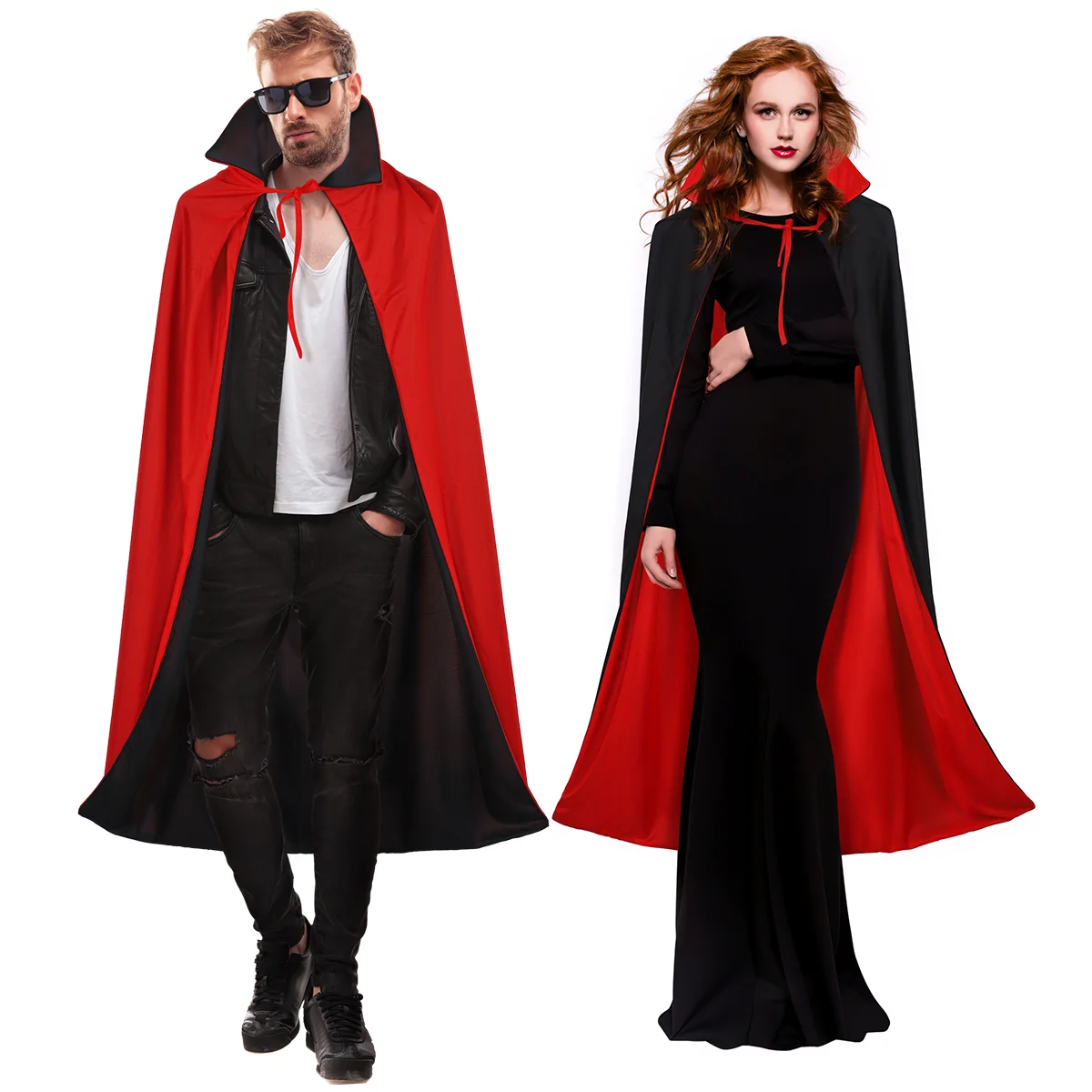 WINOMO 14m Cool Dual-layer Stand Collar Adult's Cloak Cape Cosplay Cloak Prop for Halloween Masquerade (Black and Red)
WINOMO 14m Cool Dual-layer Stand Collar Adult's Cloak Cape Cosplay Cloak Prop for Halloween Masquerade (Black and Red)
