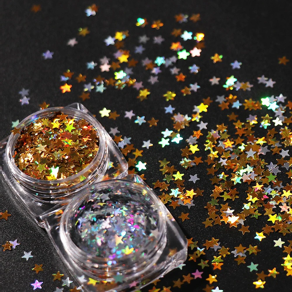 2Box/Pack 5ml Holo Nail Art Glitter Mixes Sequins Five-AngleStar Gold/Silver Nail Sequins Holographic Glitter Nail Art Sequins
2Box/Pack 5ml Holo Nail Art Glitter Mixes Sequins Five-AngleStar Gold/Silver Nail Sequins Holographic Glitter Nail Art Sequins