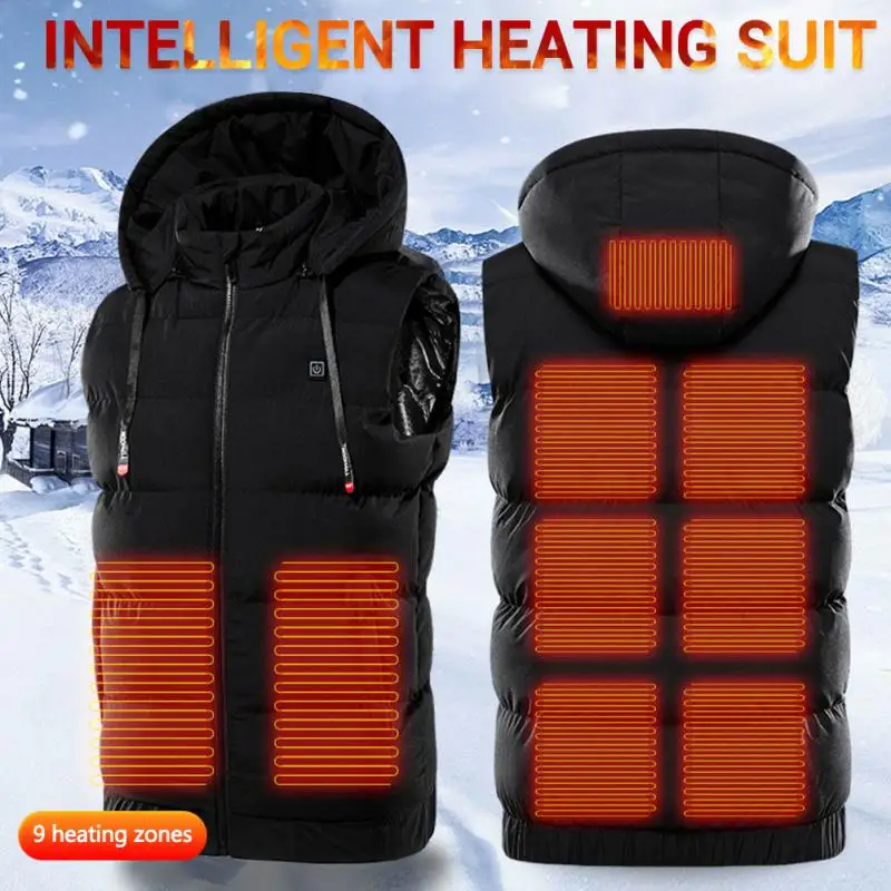 Electric Heated Vest Jacket USB Charging Vest Heating Warmer Pad Outdoor Thermal Warm Waterproof Clothing Winter Accessories
Electric Heated Vest Jacket USB Charging Vest Heating Warmer Pad Outdoor Thermal Warm Waterproof Clothing Winter Accessories