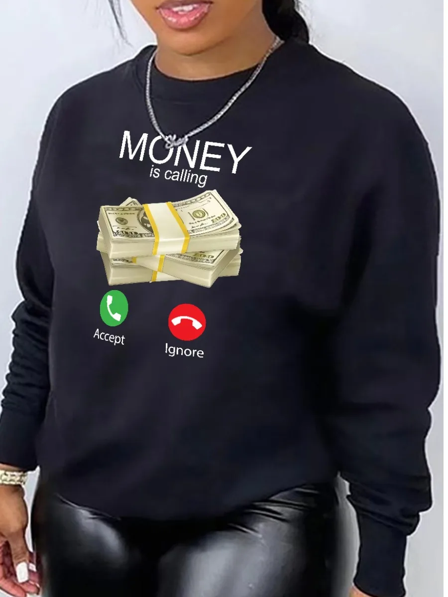 LW Plus Size Money Letter Print Sweatshirt Streetwear Hoodies Women Sweatshirt Autumn Winter Long Sleeve Pullovers Hooded
LW Plus Size Money Letter Print Sweatshirt Streetwear Hoodies Women Sweatshirt Autumn Winter Long Sleeve Pullovers Hooded