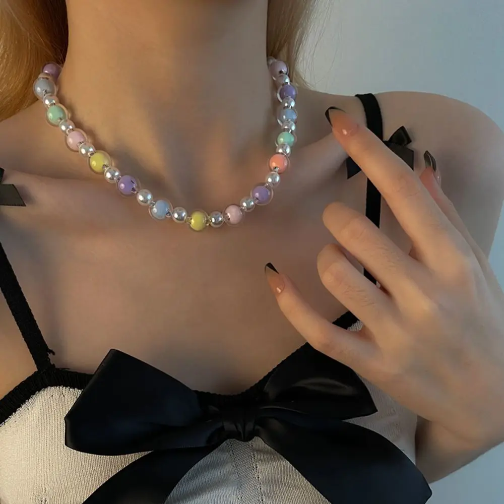 2023 Summer Trendy Chic Colorful Acrylic Beads Collar Necklace for Women Girls Sweet Holiday Party Necklace Y2K Kpop Jewelry
2023 Summer Trendy Chic Colorful Acrylic Beads Collar Necklace for Women Girls Sweet Holiday Party Necklace Y2K Kpop Jewelry