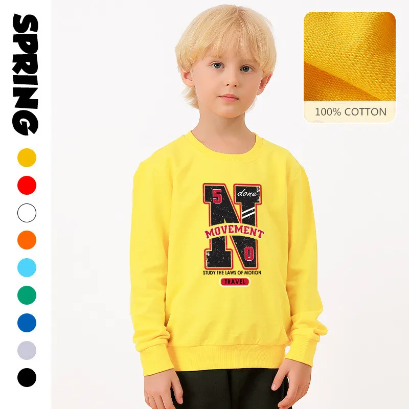 Children's Clothing Boys Autumn Letter Tops Students Long-sleeved T-shirts Children's Sweatshirt Spring and Autumn Trendy 1-14Y
Children's Clothing Boys Autumn Letter Tops Students Long-sleeved T-shirts Children's Sweatshirt Spring and Autumn Trendy 1-14Y