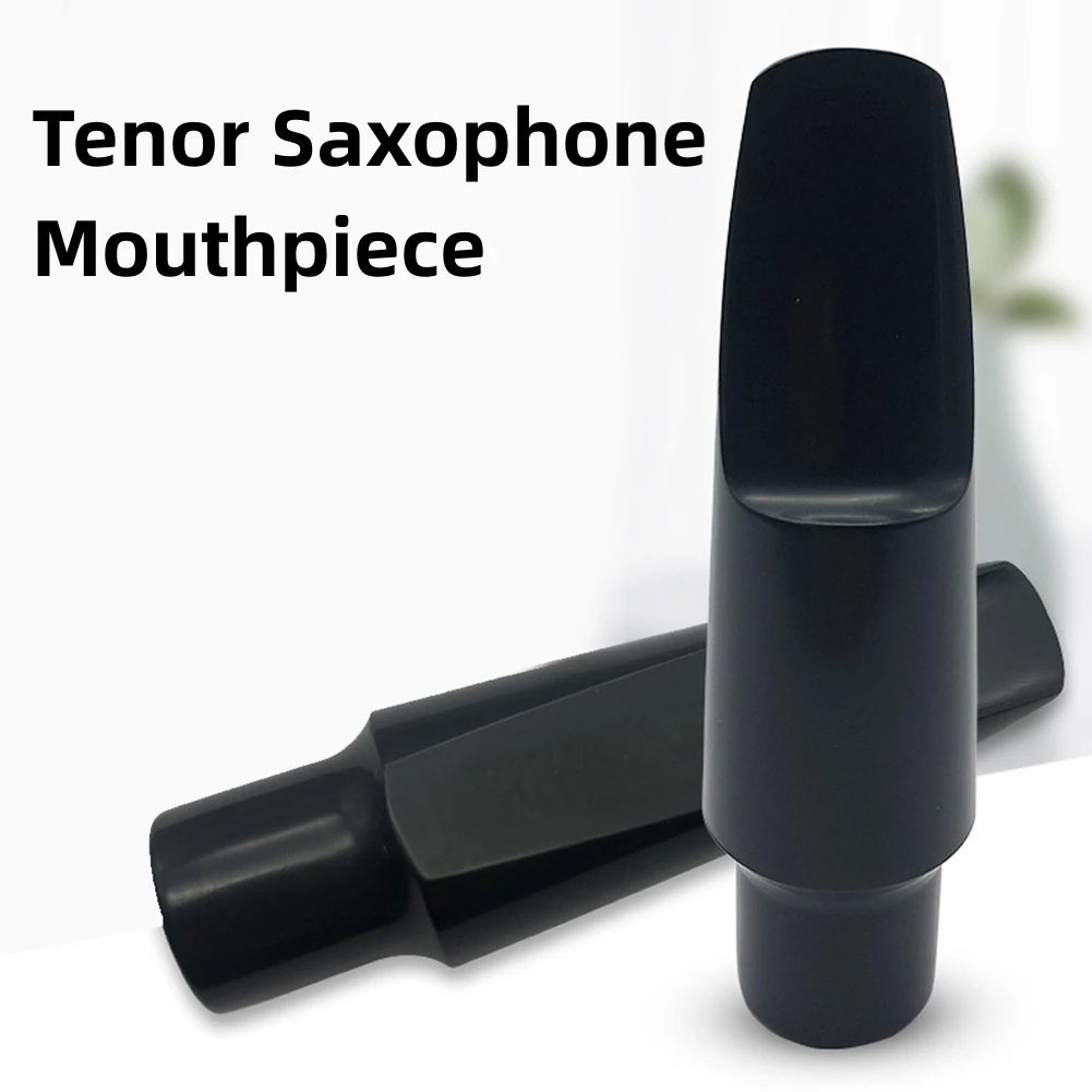 

Tenor Saxophone Mouthpiece ABS Plastic Black Sax Replacement Accessories Tenor B-flat Sax Bakelite Mouthpiece Woodwind Parts