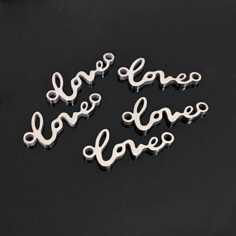 5pcs 10*22mm Couple Love Letters Alphabet Stainless Steel Charms for Jewelry Making Crafts Handmade DIY Bracelets Necklace
5pcs 10*22mm Couple Love Letters Alphabet Stainless Steel Charms for Jewelry Making Crafts Handmade DIY Bracelets Necklace