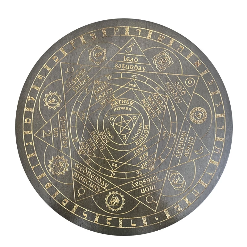 Witch Divination Pendulum Board Seven Crystal Energy Disk Oak Carved Astrolabe Altar Pendulum Prayer Ceremony Pro
Witch Divination Pendulum Board Seven Crystal Energy Disk Oak Carved Astrolabe Altar Pendulum Prayer Ceremony Pro