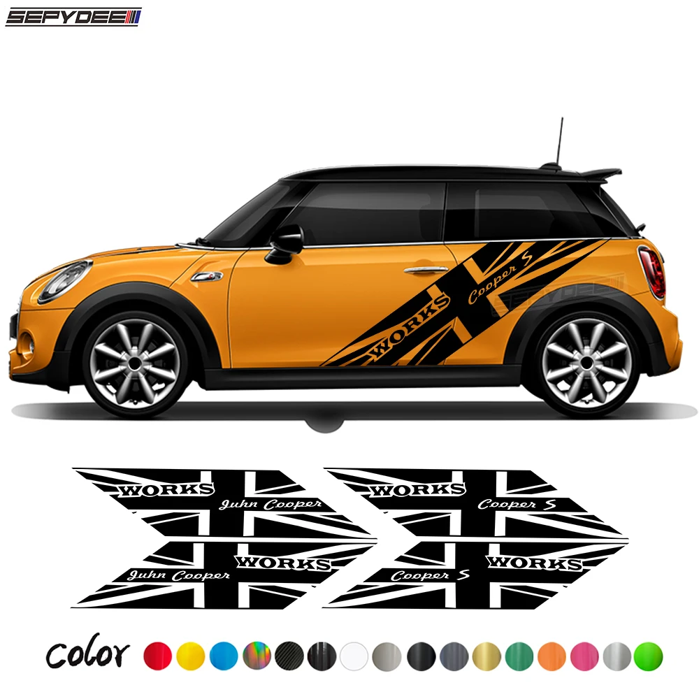 Racing Sport Checkered Flag Graphics Car Door Side Stripes Decal For MINI Cooper S JCW R50 R52 R53 R56 R57 R58 R59 R61 F55 F56
Racing Sport Checkered Flag Graphics Car Door Side Stripes Decal For MINI Cooper S JCW R50 R52 R53 R56 R57 R58 R59 R61 F55 F56