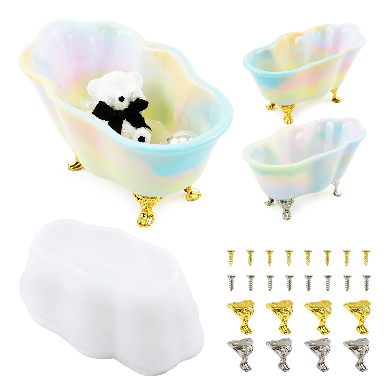 Gypsum Cement Silicone Molds for Jewelry Tools Bathtub Storage Box Jewelry Mold Jewelry Accessories
Gypsum Cement Silicone Molds for Jewelry Tools Bathtub Storage Box Jewelry Mold Jewelry Accessories
