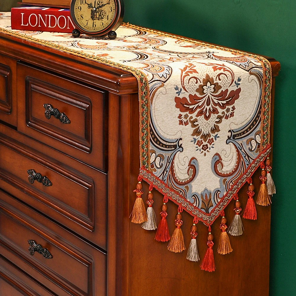 Modern Artistic Jacquard Table Runner Table Cover for Wedding Hotel Dinner Party High-end Luxury Chenille Tablecloth Table Flag
Modern Artistic Jacquard Table Runner Table Cover for Wedding Hotel Dinner Party High-end Luxury Chenille Tablecloth Table Flag