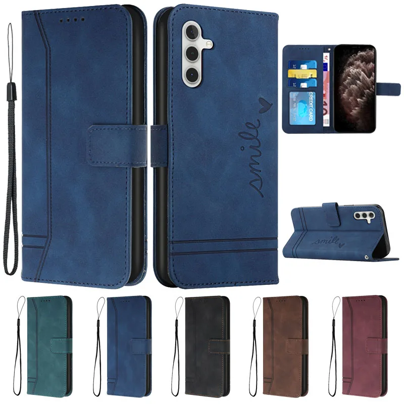 

For Samsung Galaxy A04s Case A04S SM-A047F Capa Leather Wallet Flip Book Cover for Samsung A 04S A04 S A04E Phone Case Fundas