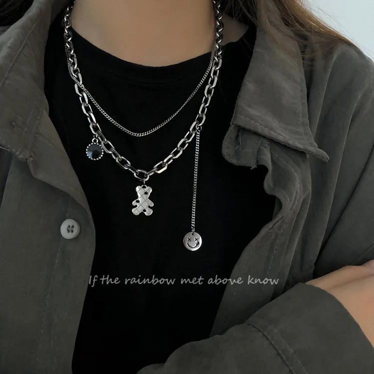 Модное ожерелье в виде медведя с бриллиантами, индивидуальная универсальная цепочка на ключицу, популярный модный браслет в Европе и Амери...
Модное ожерелье в виде медведя с бриллиантами, индивидуальная универсальная цепочка на ключицу, популярный модный браслет в Европе и Амери...