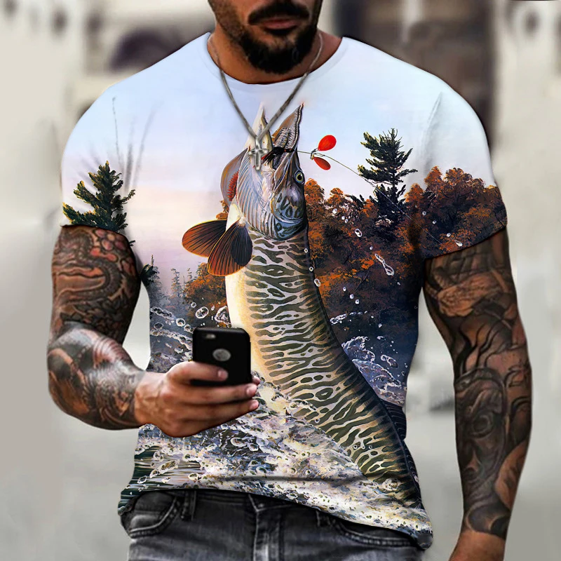 Summer 3D Printed Fish Tshirt Pattern Men and Women Casual T Shirt Fashion Trend Youth Cool Men's T-shirt Hip Hop Short Sleeve
Summer 3D Printed Fish Tshirt Pattern Men and Women Casual T Shirt Fashion Trend Youth Cool Men's T-shirt Hip Hop Short Sleeve