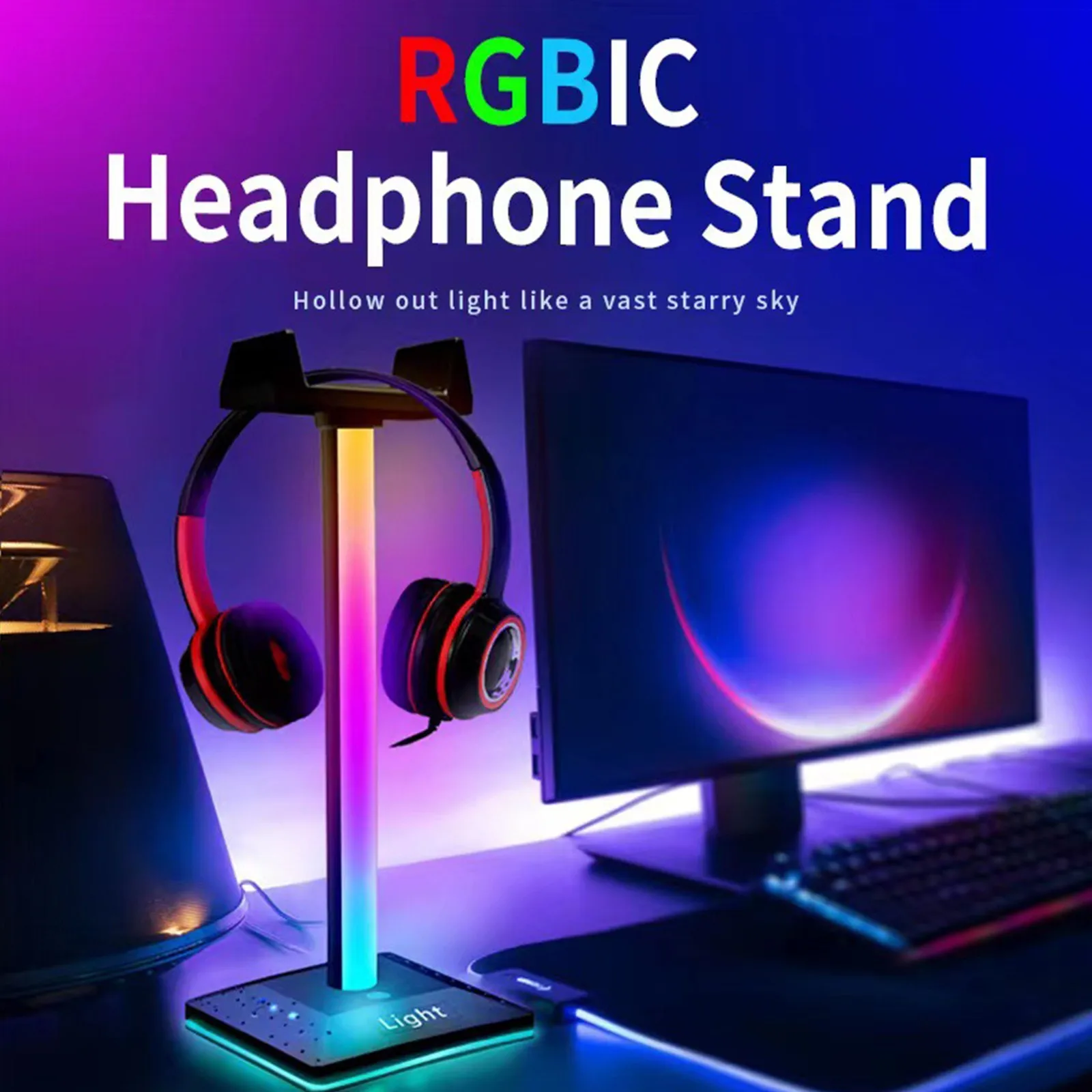 RGB Gaming Headphone Stand Headphone Holder PC Gaming Accessories Gift For Gamers Desktop Sink Dish Dryer Rack Stainless Steel
RGB Gaming Headphone Stand Headphone Holder PC Gaming Accessories Gift For Gamers Desktop Sink Dish Dryer Rack Stainless Steel