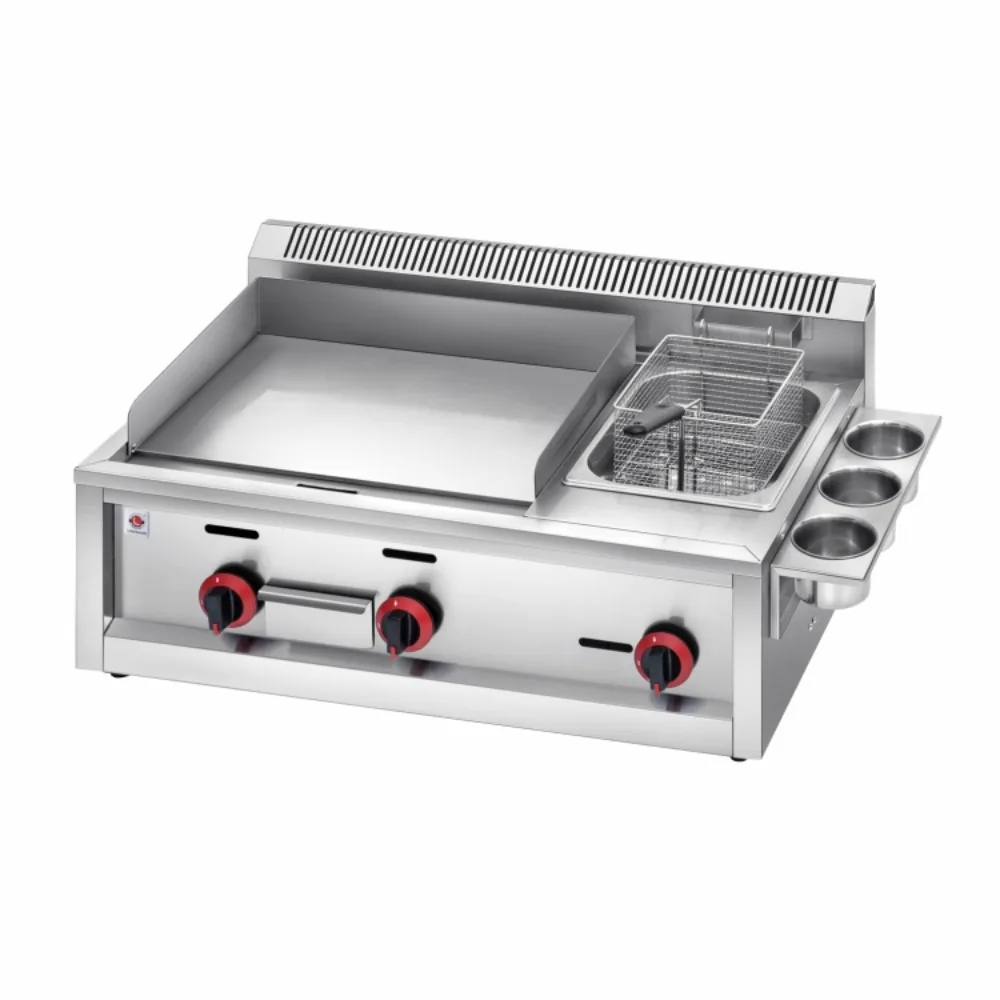 Hotel restaurant commercial kitchen equipment Stainless Steel Teppanyaki Griddle BBQ Gas Grill Griddle with Fryer
Hotel restaurant commercial kitchen equipment Stainless Steel Teppanyaki Griddle BBQ Gas Grill Griddle with Fryer