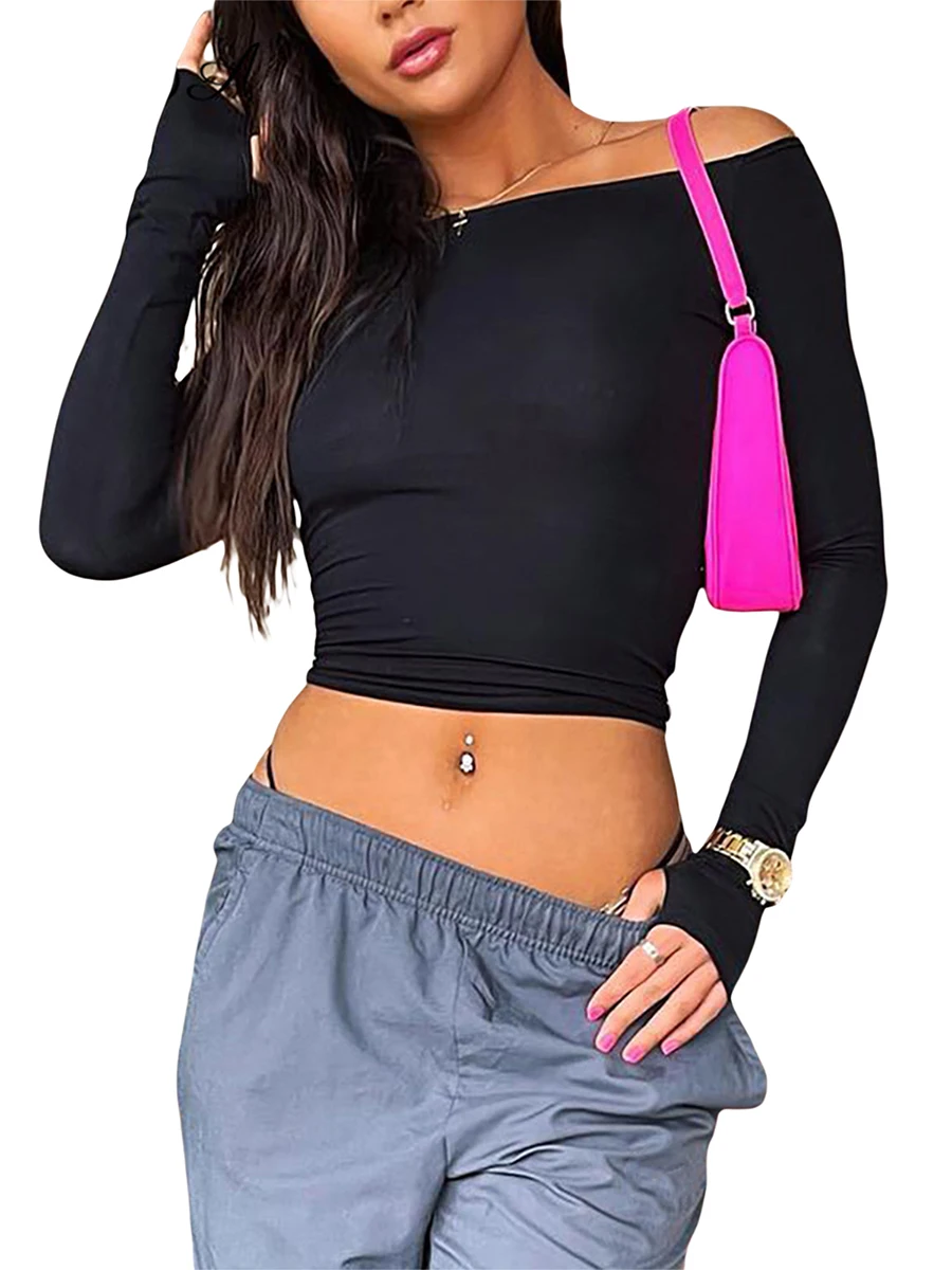 Women Long Sleeve T Shirts Casual Solid Color Slim Fit Backless Pullover Tie Up Knitwear Crop Top Streetwear
Women Long Sleeve T Shirts Casual Solid Color Slim Fit Backless Pullover Tie Up Knitwear Crop Top Streetwear