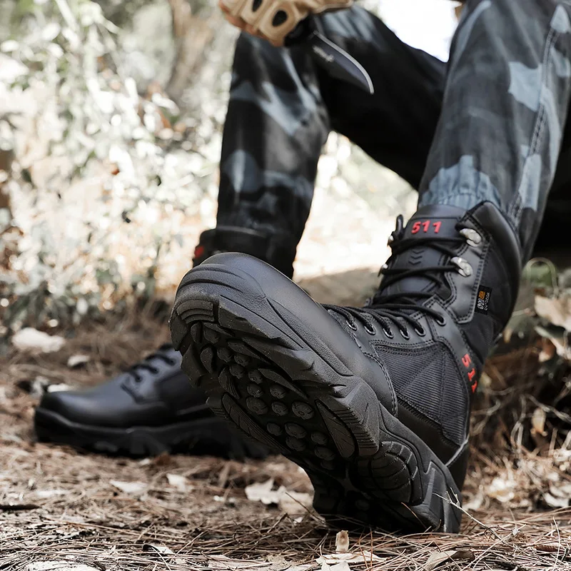 New Outdoor Tactical Special Training High Quality Military Flock Desert Tactical Combat Boots Delta Masculino Militar Shoes 
New Outdoor Tactical Special Training High Quality Military Flock Desert Tactical Combat Boots Delta Masculino Militar Shoes