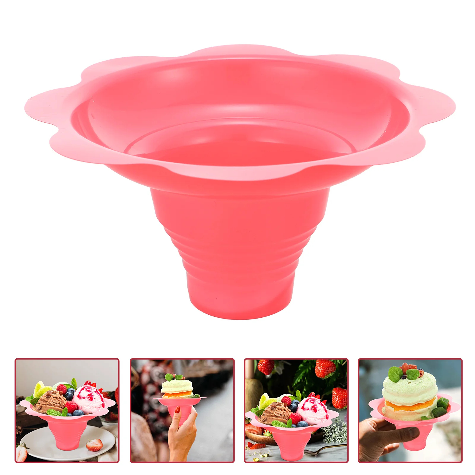 

100 Pcs Shaved Ice Cup Disposable Plastic Bowls Dessert Pudding Packaging Cups Snack Containers Cream Yogurt Glass