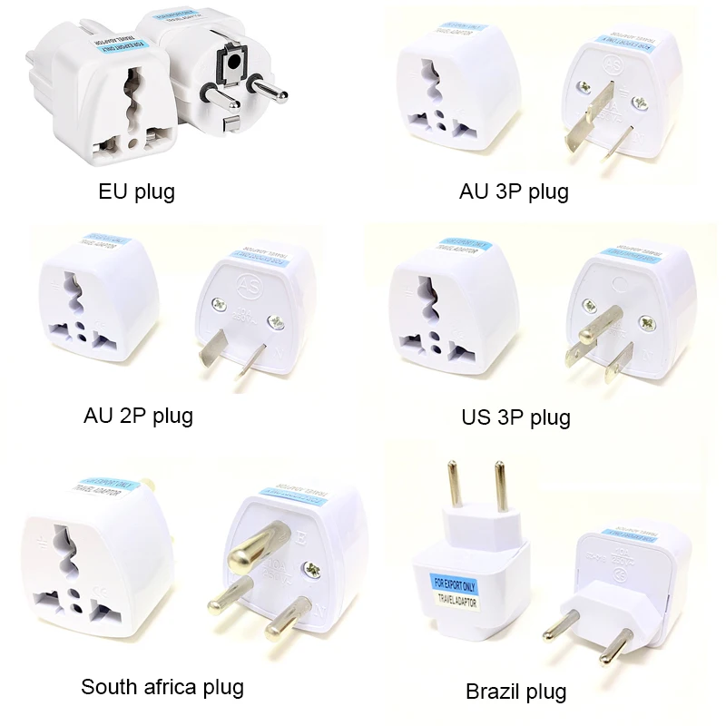 Universal Travel Plug Adapter Converter US UK AU To EU Plug USA To Euro Travel Wall AC Power Charger Outlet Converter Pin Socket
Universal Travel Plug Adapter Converter US UK AU To EU Plug USA To Euro Travel Wall AC Power Charger Outlet Converter Pin Socket