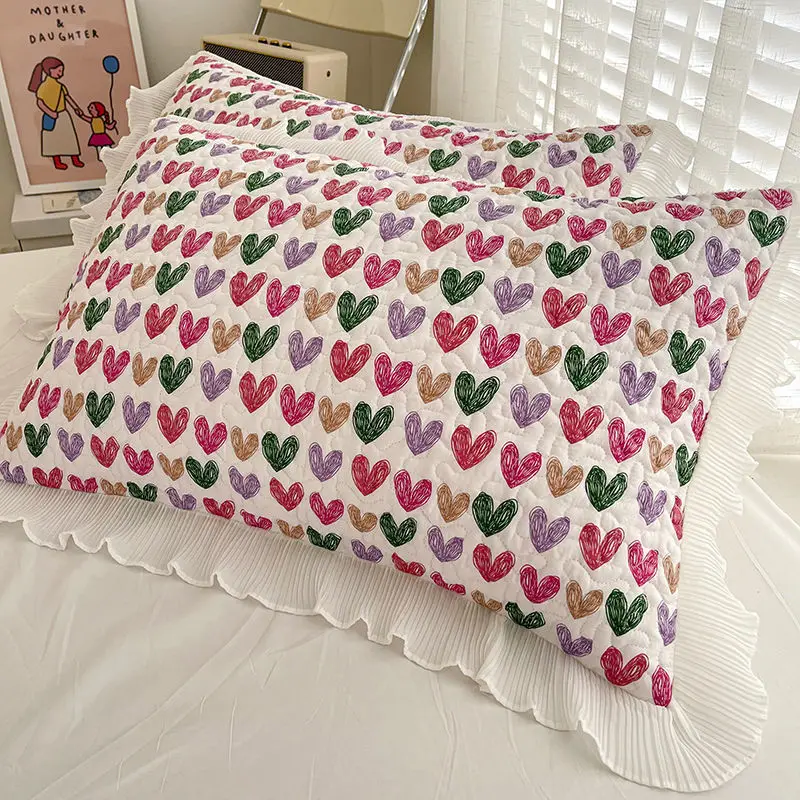 Washed cotton pillowcases a pair of cute simple personality pillowcases home textile bedding quilted thick pillow core cover
Washed cotton pillowcases a pair of cute simple personality pillowcases home textile bedding quilted thick pillow core cover