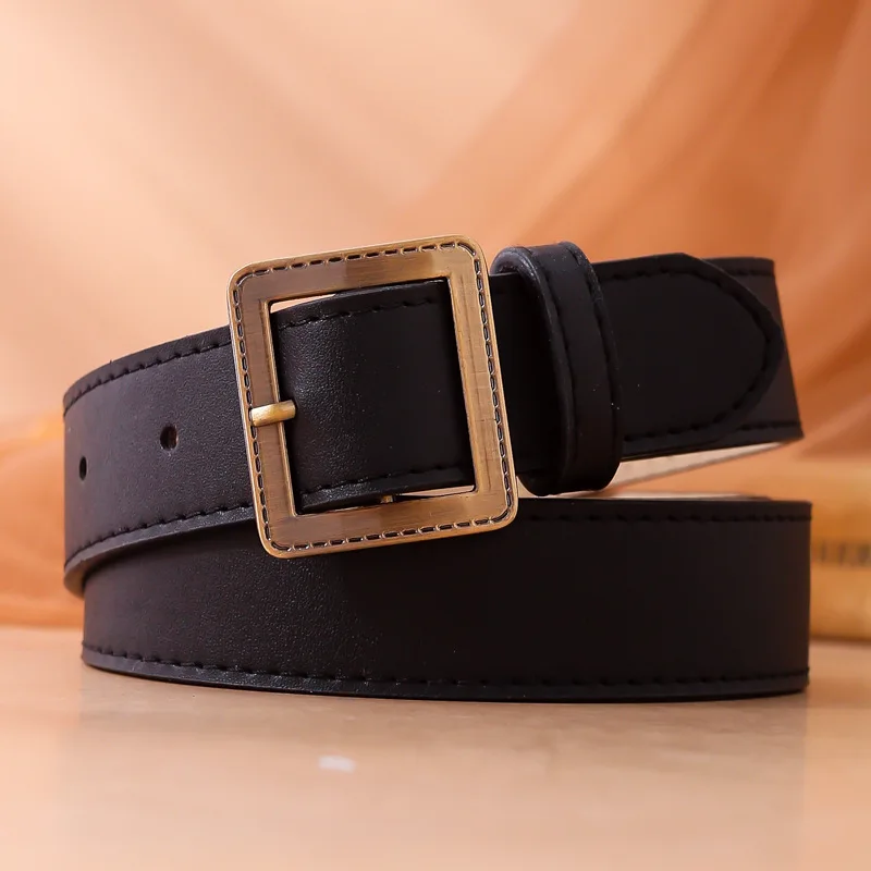 Pin Buckle with Jeans Thin New Simple Retro Versatile Decorative Skirt Style Students Belts for Women Luxury Designer Brand 
Pin Buckle with Jeans Thin New Simple Retro Versatile Decorative Skirt Style Students Belts for Women Luxury Designer Brand