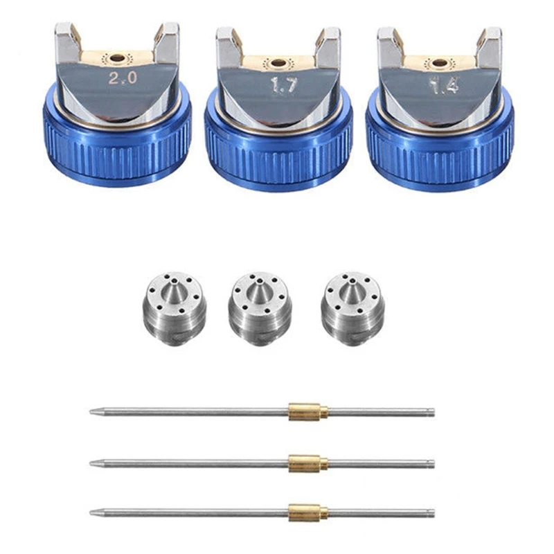 Nozzle Gravity Pneumatic Air Paint for Car Auto with 3 Sizes 1.4mm 1.7mm 2.0mm Nozzle Kit Replace Kit Accessories Nozzle
Nozzle Gravity Pneumatic Air Paint for Car Auto with 3 Sizes 1.4mm 1.7mm 2.0mm Nozzle Kit Replace Kit Accessories Nozzle