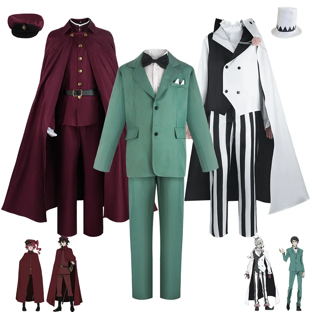 Bungo Stray Dogs Season 4 Hunting Uniform Oguri Nikolai Gogol Saigiku Jouno Teruko Okura Tetchou Suehiro Cosplay Costume Wig
Bungo Stray Dogs Season 4 Hunting Uniform Oguri Nikolai Gogol Saigiku Jouno Teruko Okura Tetchou Suehiro Cosplay Costume Wig